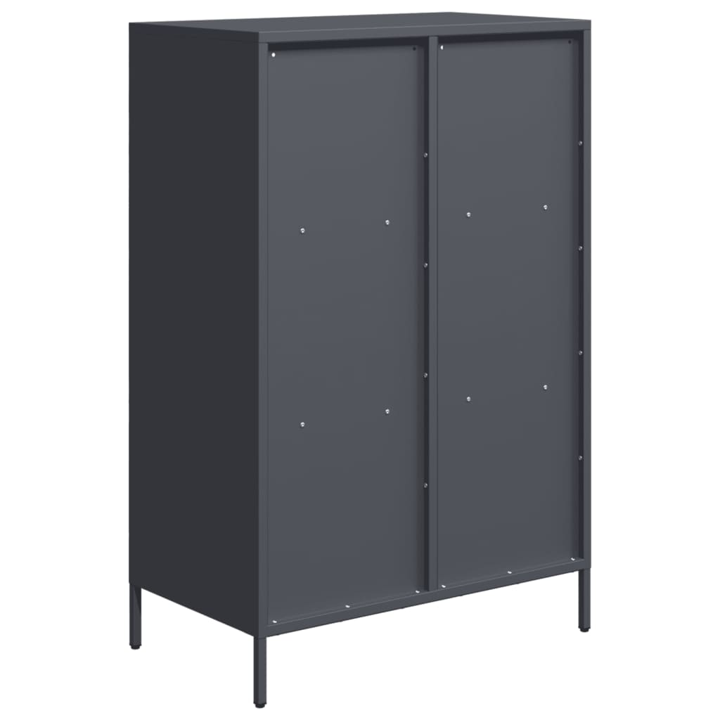 Visoka komoda antracit 68x39x103,5 cm od čelika