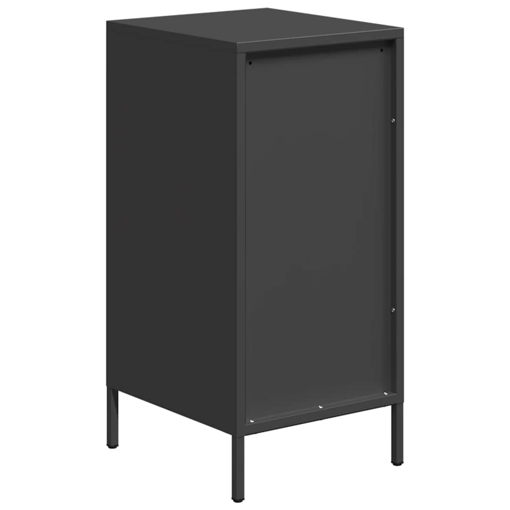 Komoda crna 35x39x73,5 cm hladno valjani čelik