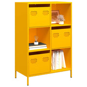 Visoka komoda boja senfa 68x39x103,5 cm od čelika