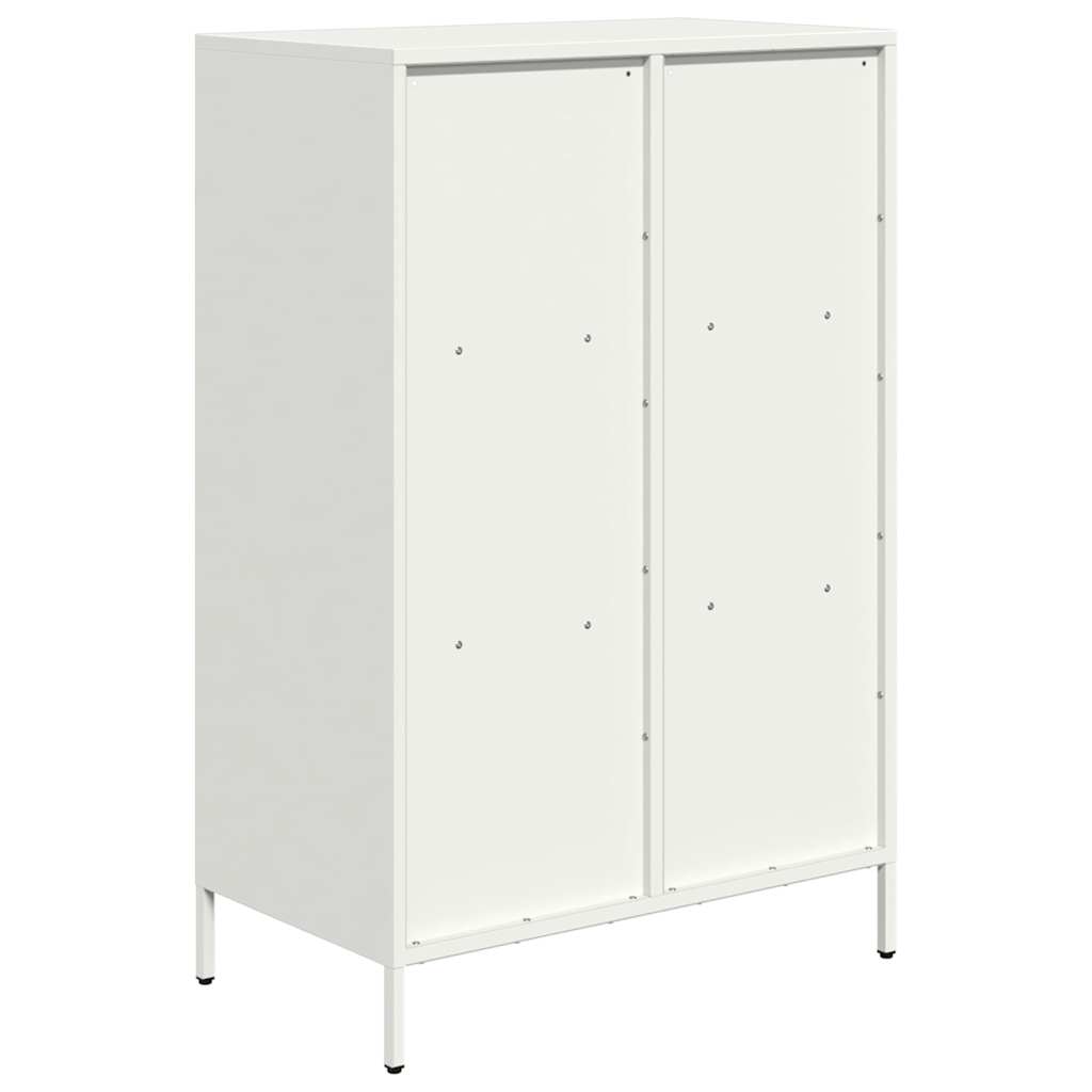 Visoka komoda bijela 68x39x103,5 cm čelična