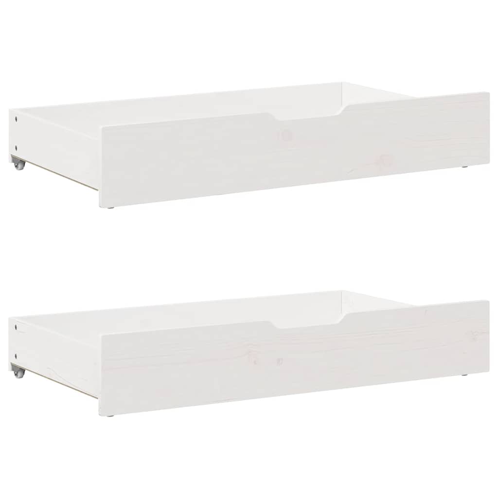 Okvir kreveta s ladicama bez madraca bijeli 150x200 cm