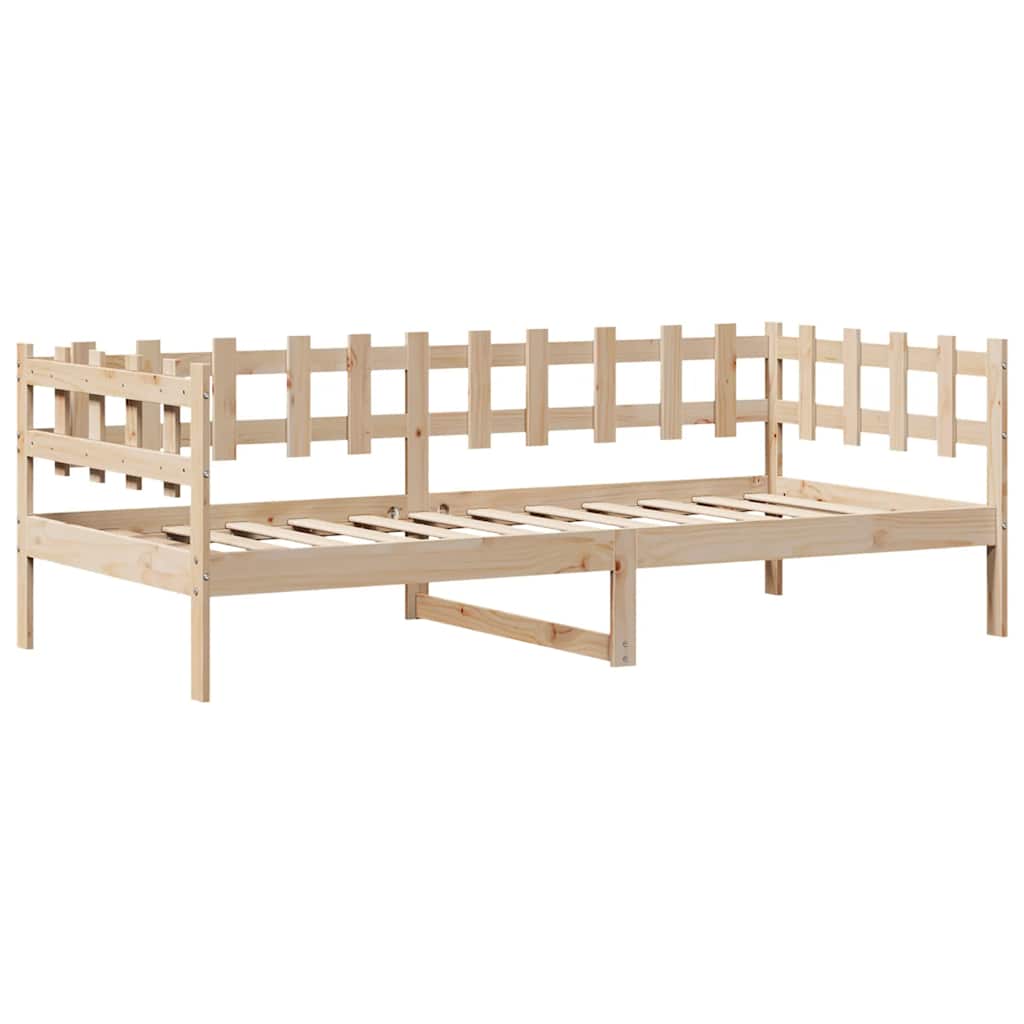 Dnevni krevet s ladicama bez madraca 90 x 190 cm masivno drvo