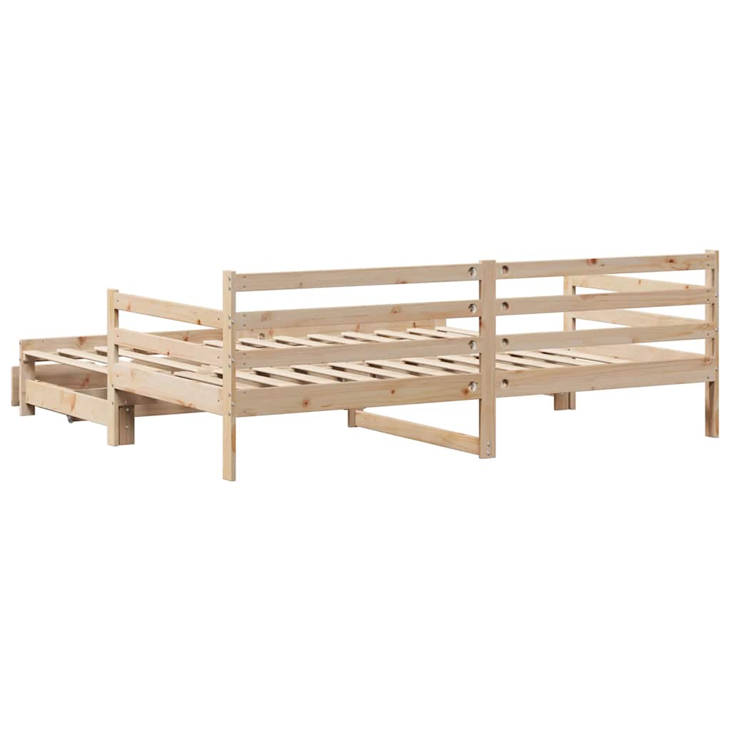 Dnevni krevet na razvlačenje s ladicama bez madraca 90x200 cm