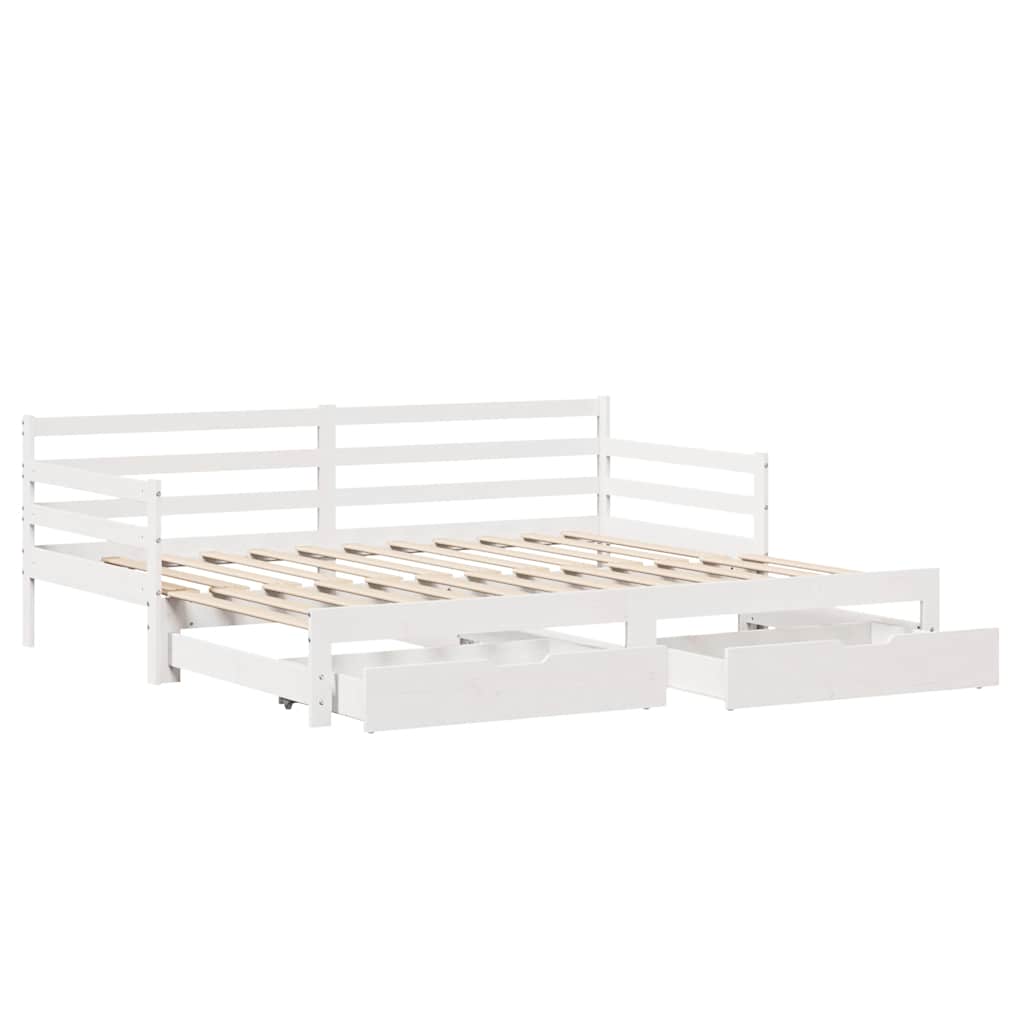 Dnevni krevet na razvlačenje s ladicama bez madraca 90x200 cm