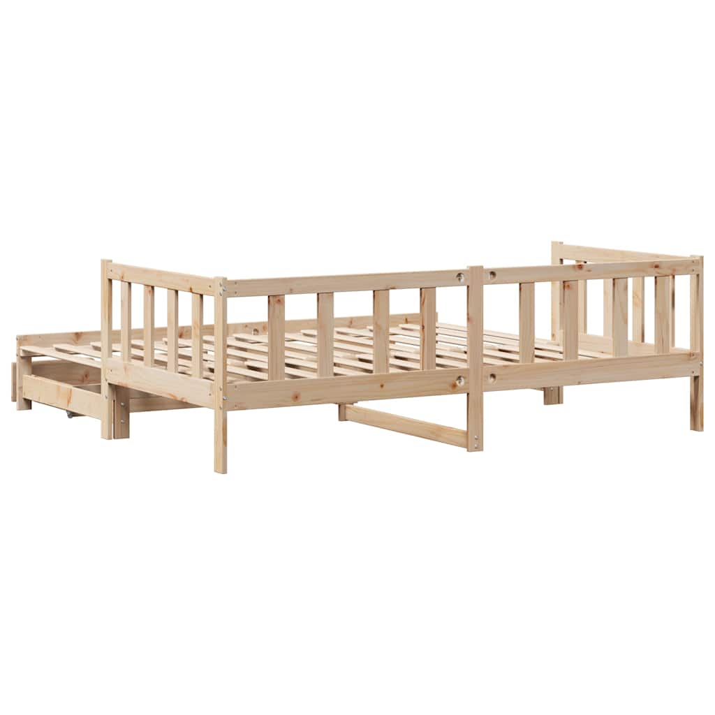 Dnevni krevet na razvlačenje s ladicama bez madraca 90x200 cm