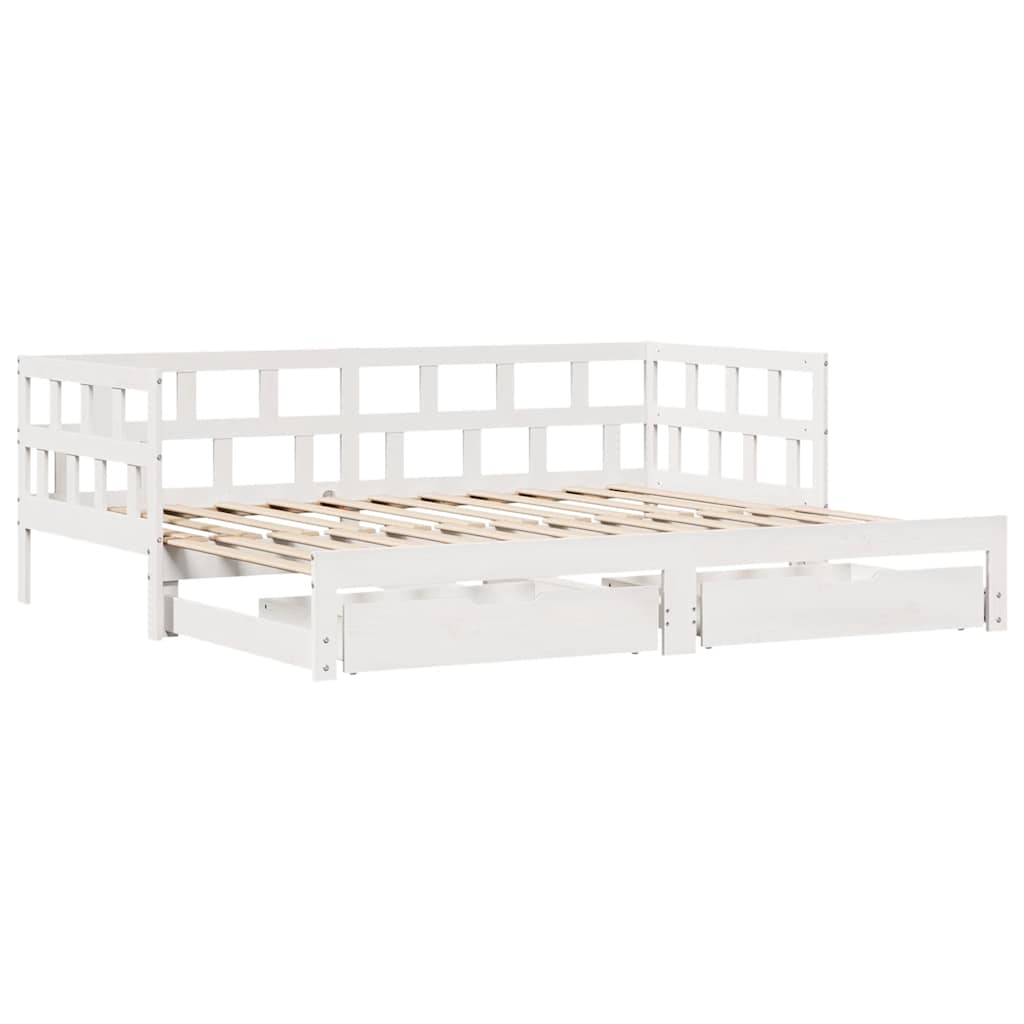 Dnevni krevet na razvlačenje s ladicama bez madraca 90x200 cm