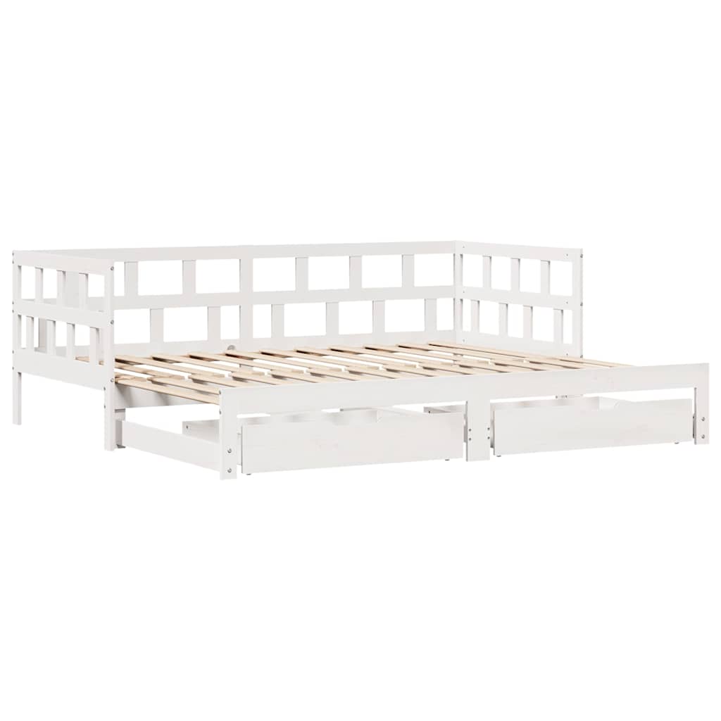 Dnevni krevet na razvlačenje s ladicama bez madraca 90x200 cm