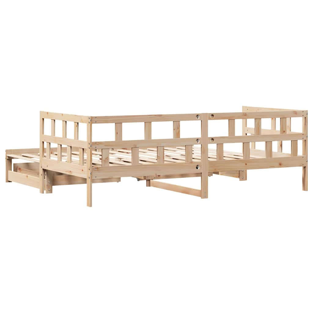 Dnevni krevet na razvlačenje s ladicama bez madraca 80x200 cm