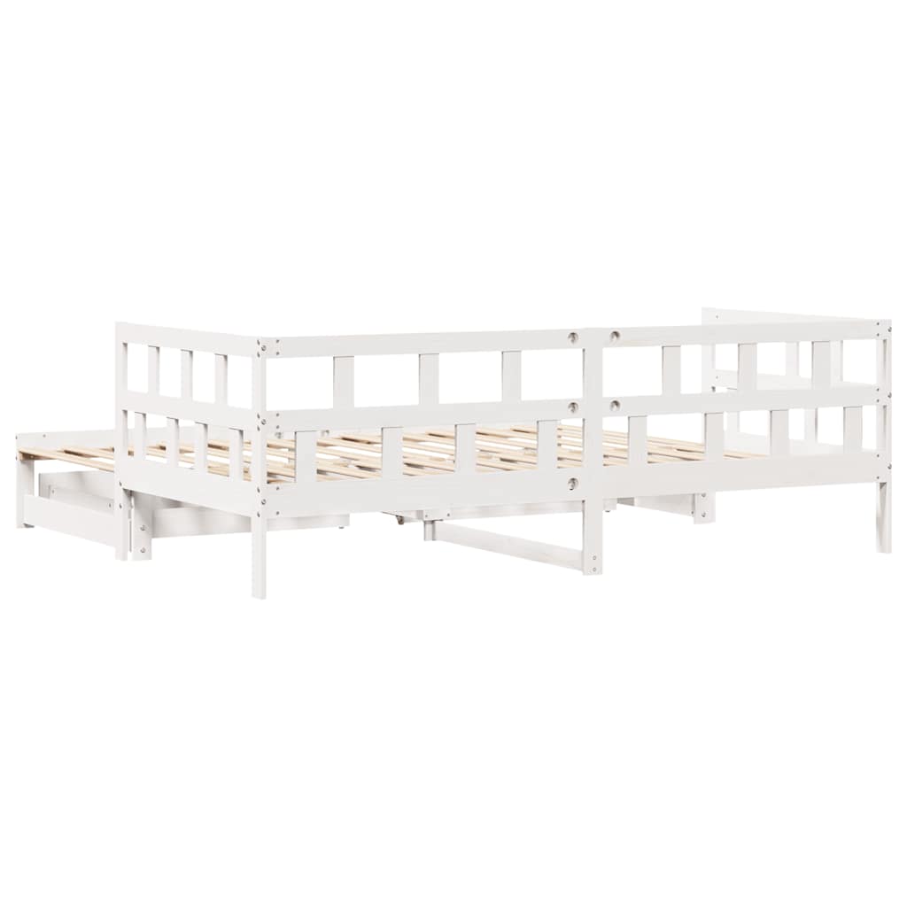 Dnevni krevet na razvlačenje s ladicama bez madraca 90 x 190 cm