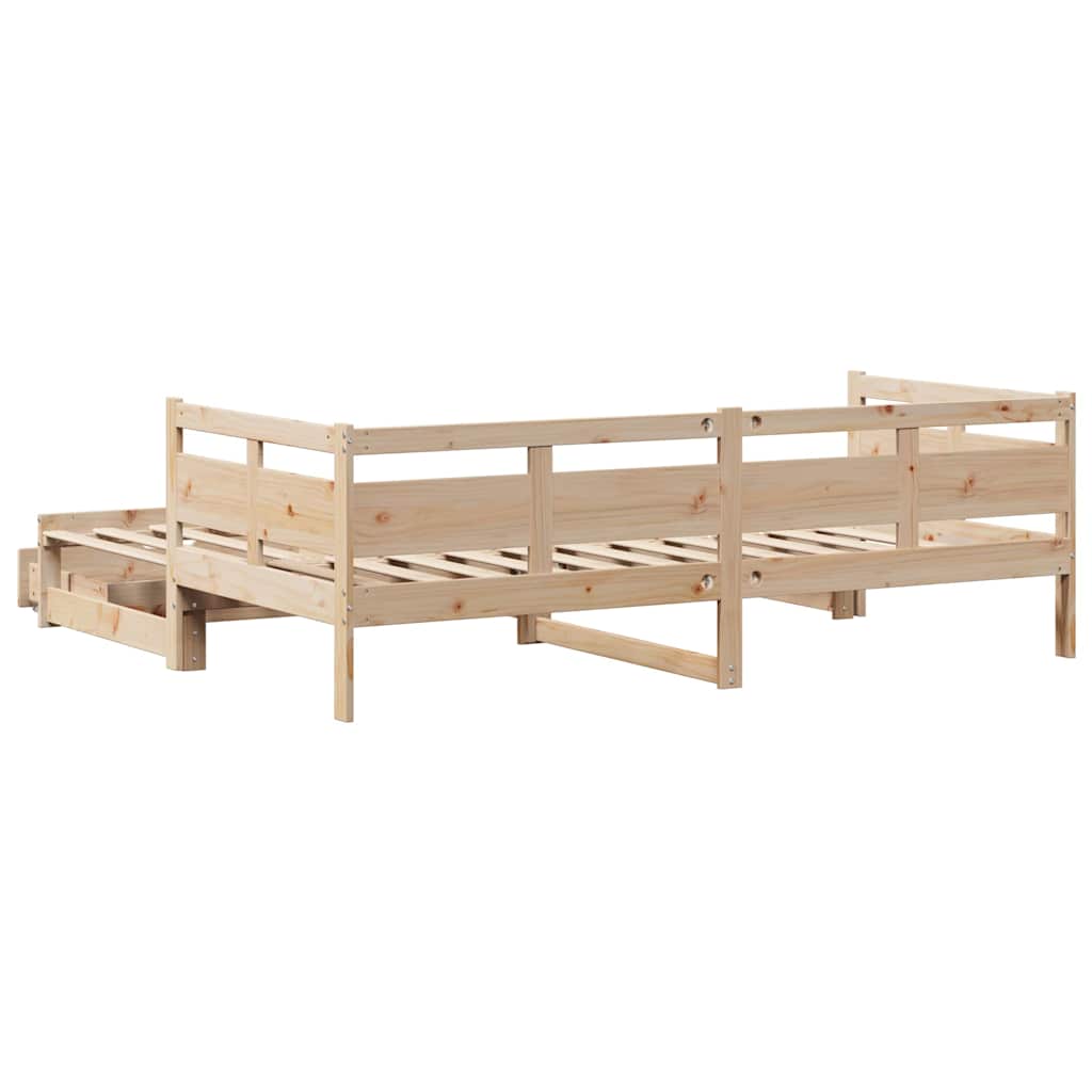 Dnevni krevet na razvlačenje s ladicama bez madraca 80x200 cm