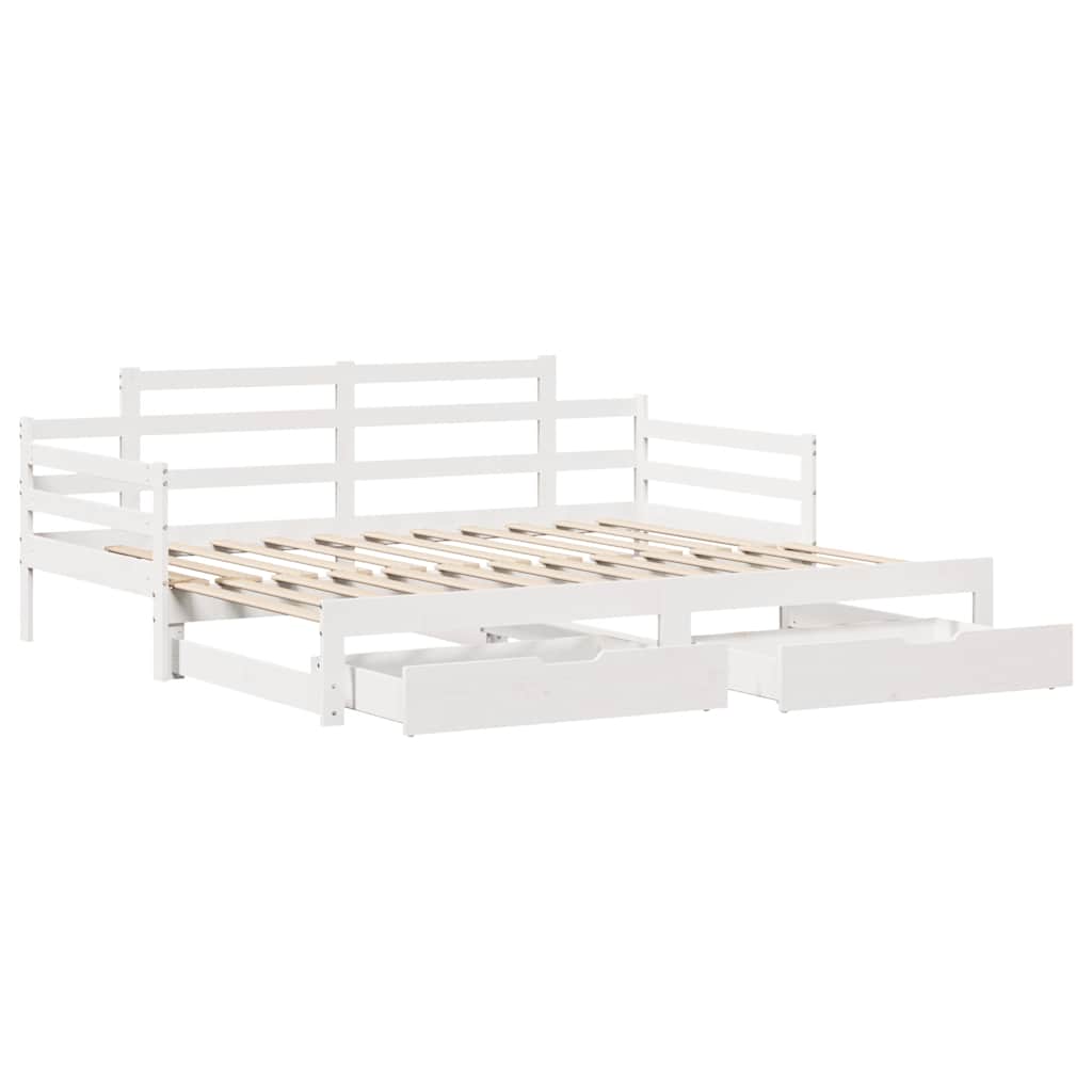 Dnevni krevet na razvlačenje s ladicama bez madraca 90x200 cm