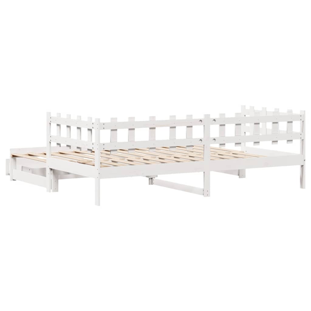 Dnevni krevet na razvlačenje s ladicama bez madraca 90 x 190 cm