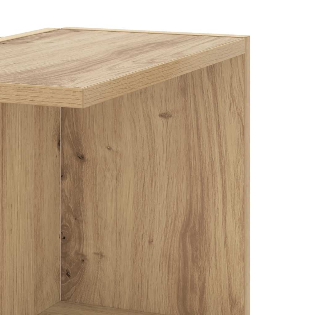 Kutna zidna polica boja artisian hrast 36,5x36,5x140 cm drvena