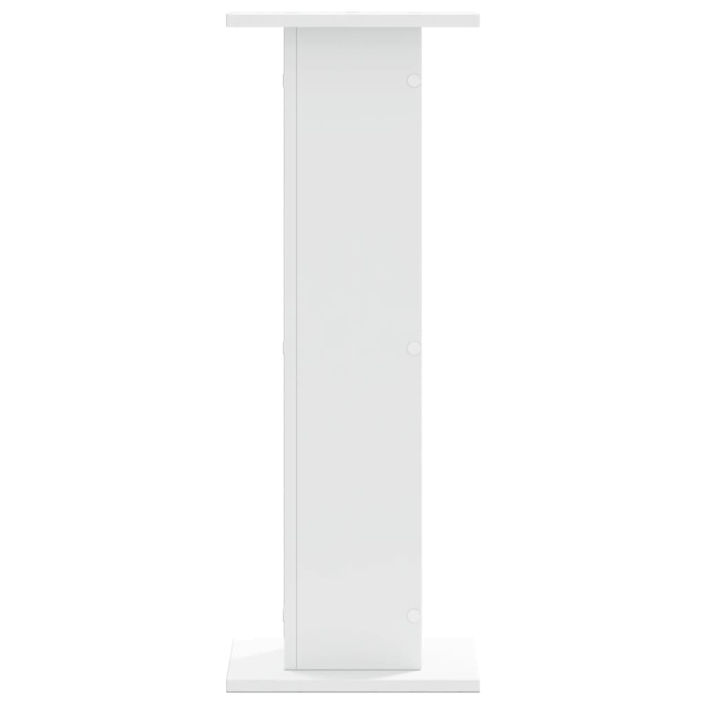 Stalci za zvučnike 2 kom bijeli 30x30x80 cm konstruirano drvo