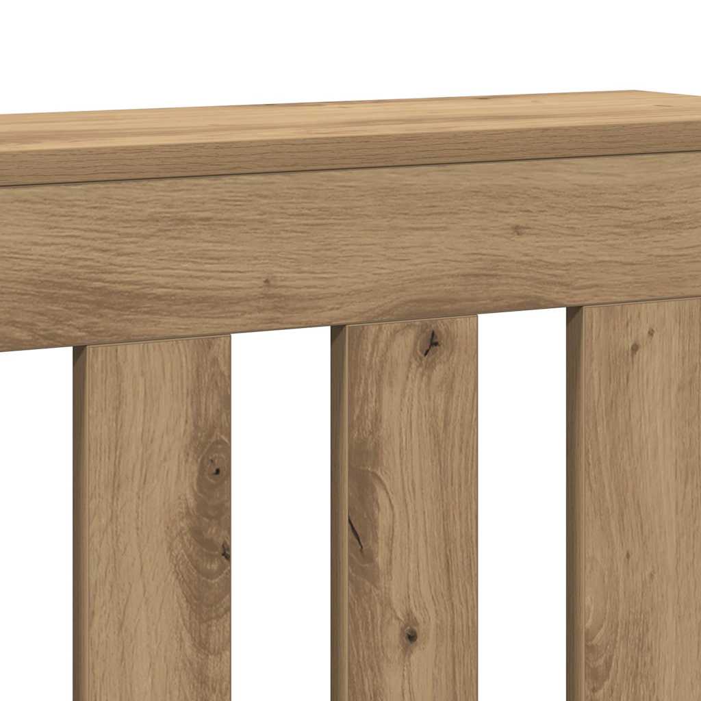 Pokrov za radijator boja artisian hrast 149x20x82 cm drveni