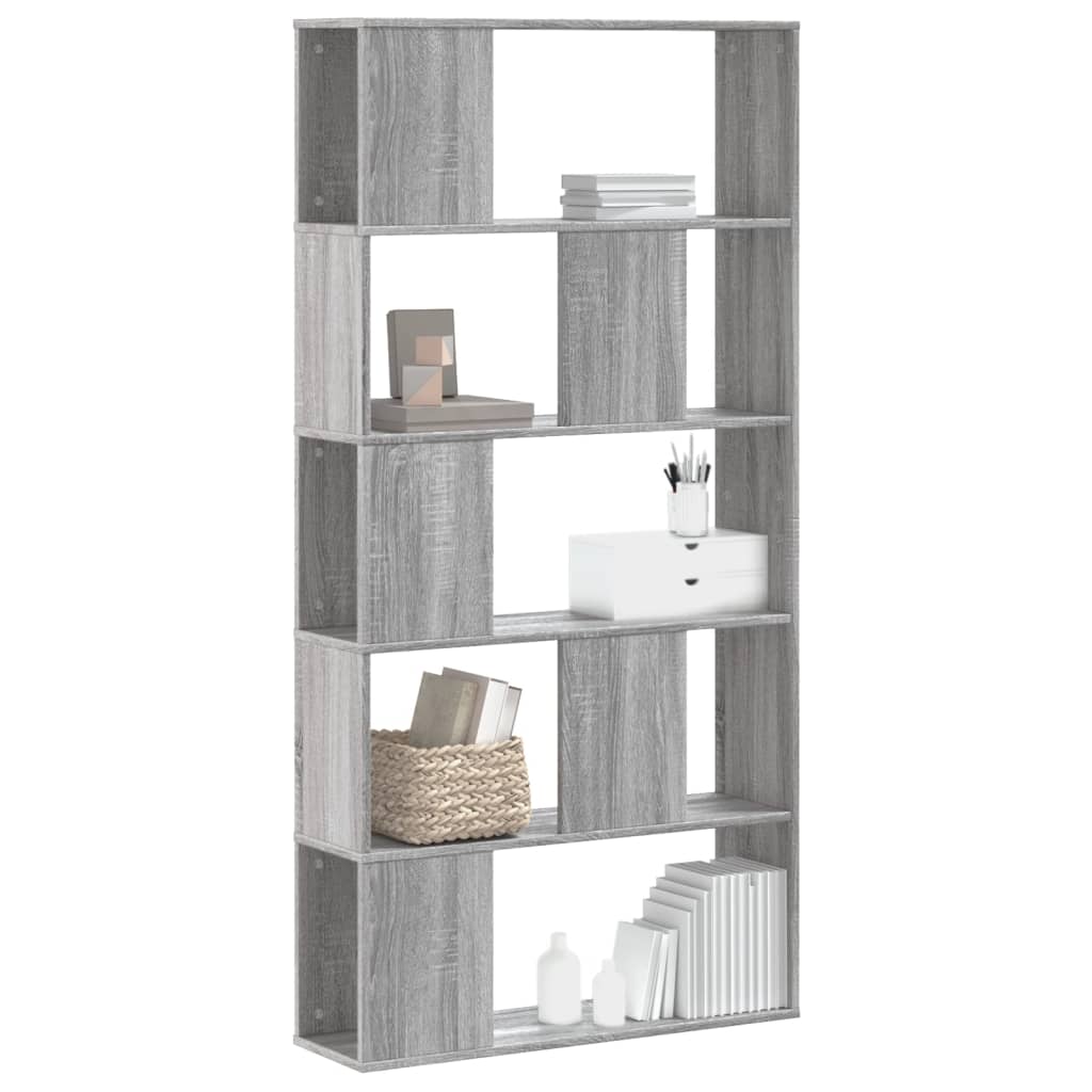 Regal za knjige 5 razina boja hrasta 80,5x23,5x162,5 cm drveni