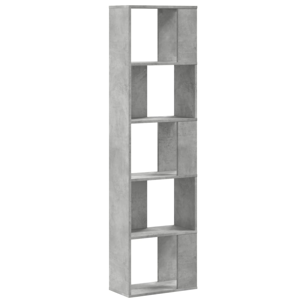 Regal za knjige s 5 razina boja hrasta 45x23,5x162,5 cm drveni