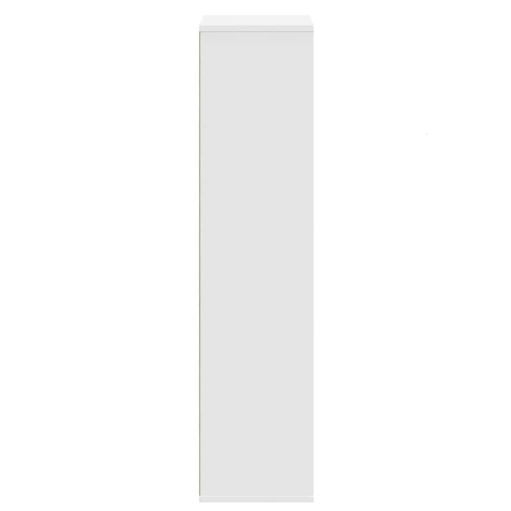 Regal za knjige bijeli 50x25x105 cm konstruirano drvo
