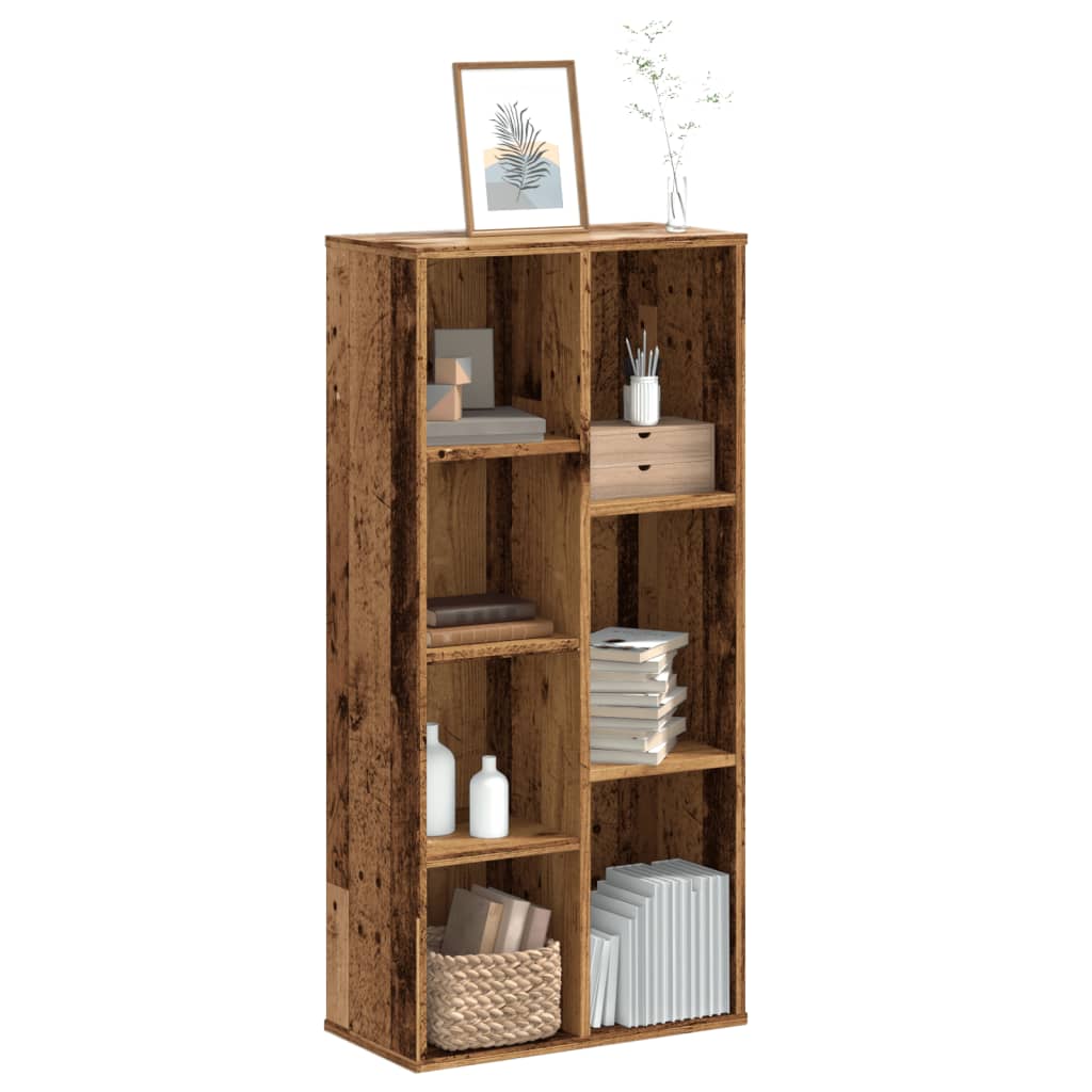 Regal za knjige boja starog drva 50x25x105 cm drveni