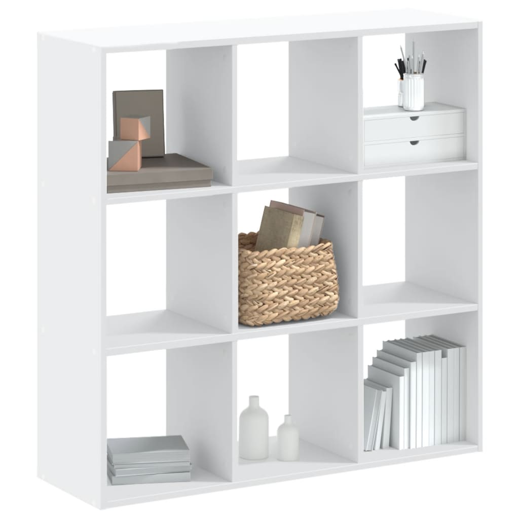 Regal za knjige bijeli 102 x 32 x 102 cm od konstruiranog drva