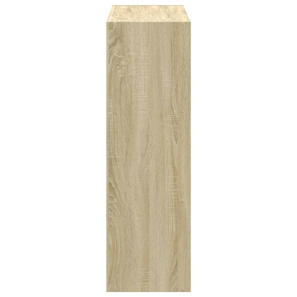 Regal za knjige boja hrasta 102x32x102 cm od konstruiranog drva