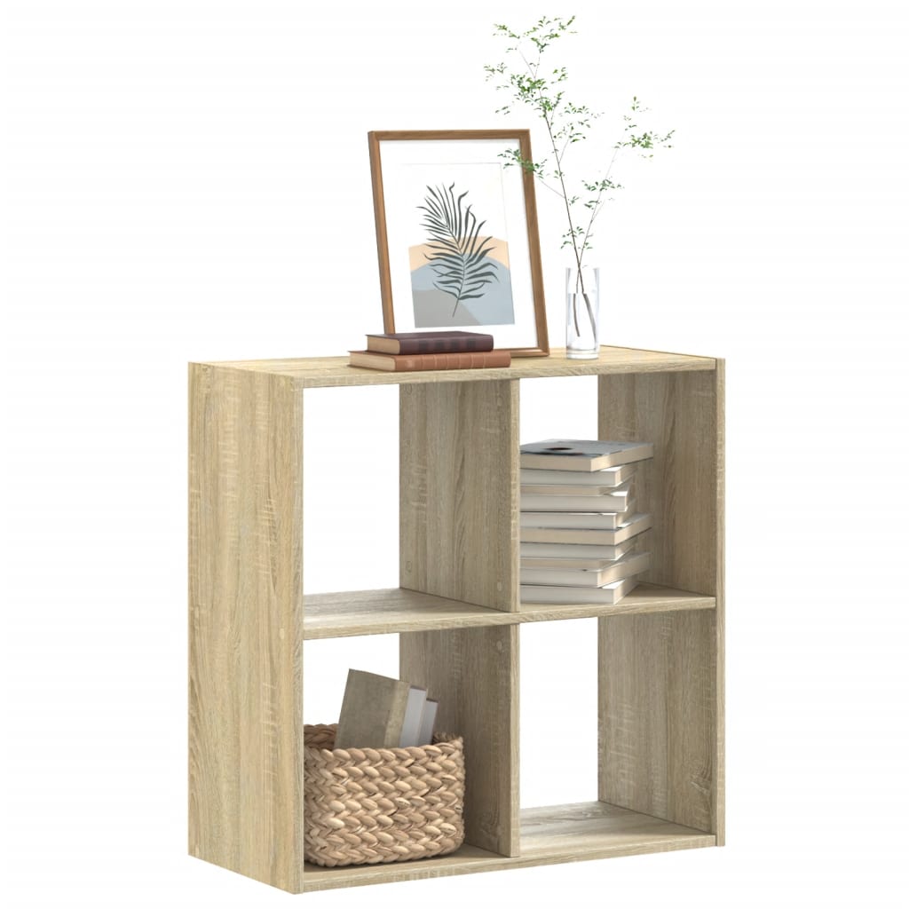 Regal za knjige boja hrasta 68,5x32x68,5 cm konstruirano drvo