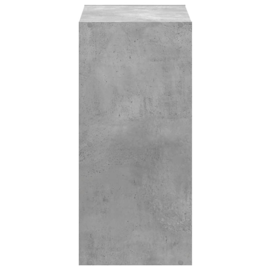 Regal za knjige boja betona 68,5x32x68,5 cm konstruirano drvo