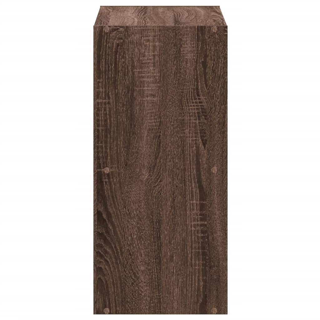 Regal za knjige boja hrasta 68,5x32x68,5 cm konstruirano drvo