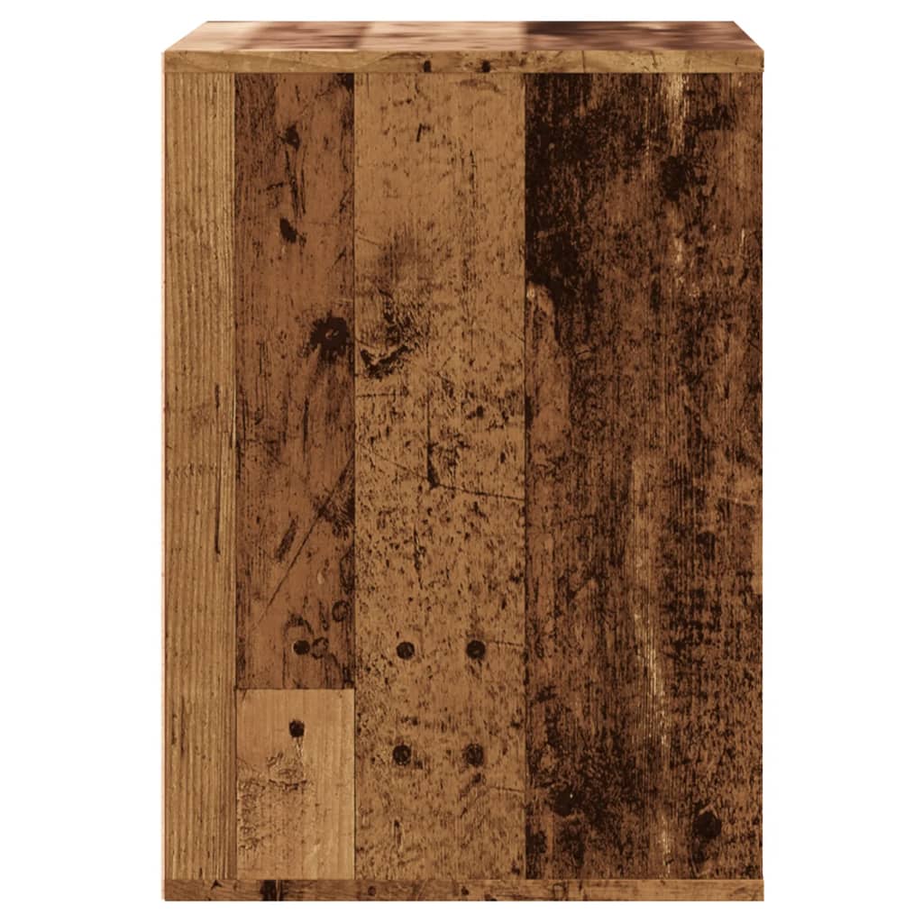 Kutna komoda s ladicama boja staro drvo 60x41x58 cm drveni