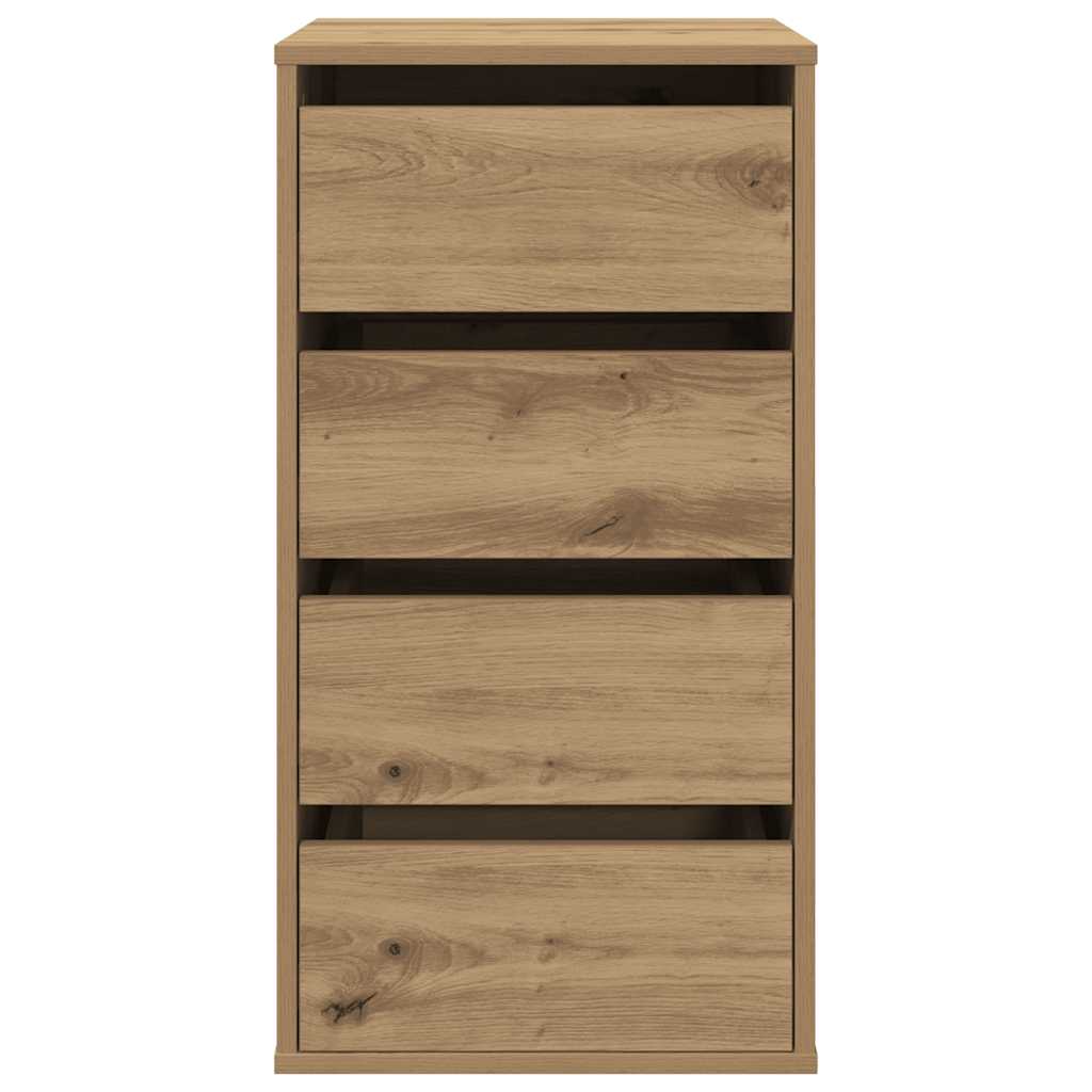 Kutna komoda s ladicama boja artisian hrast 40x41x76 cm drveni