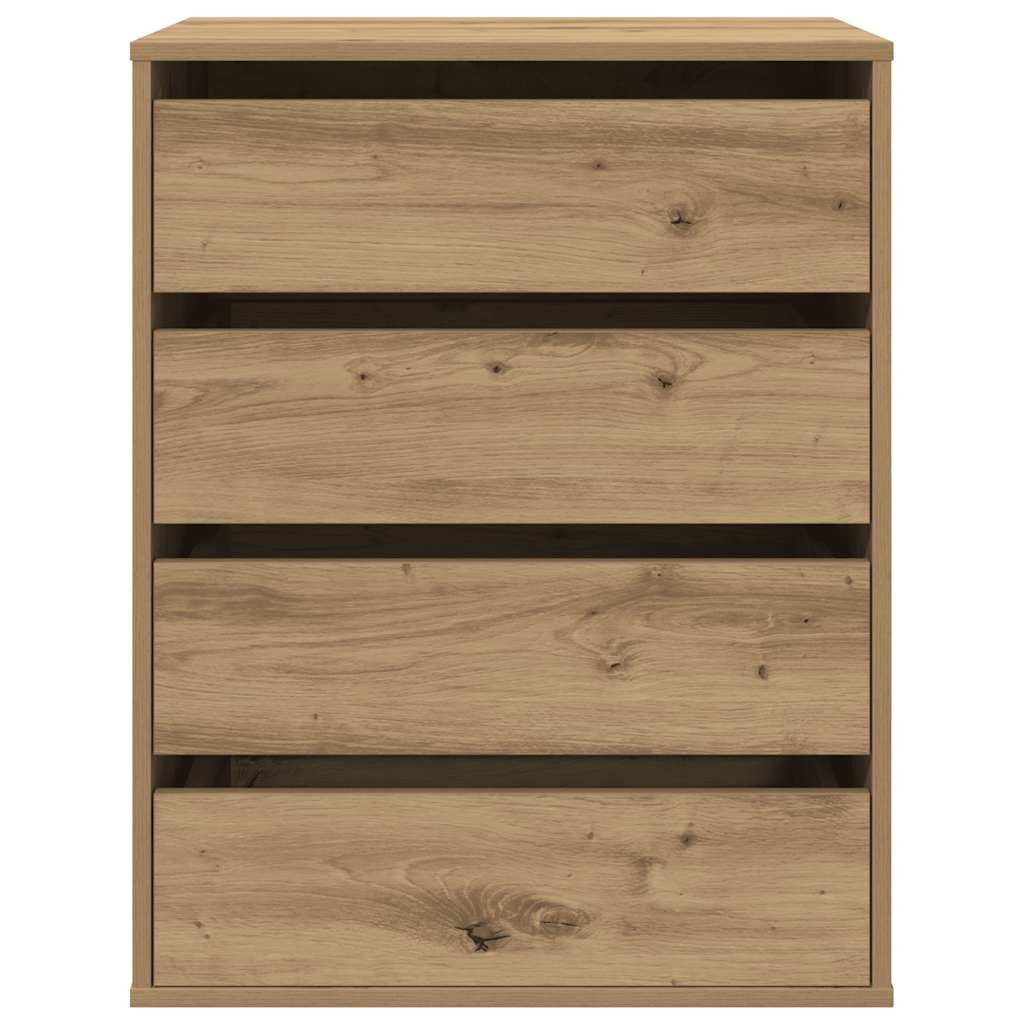 Kutna komoda s ladicama boja artisian hrast 60x41x76 cm drveni