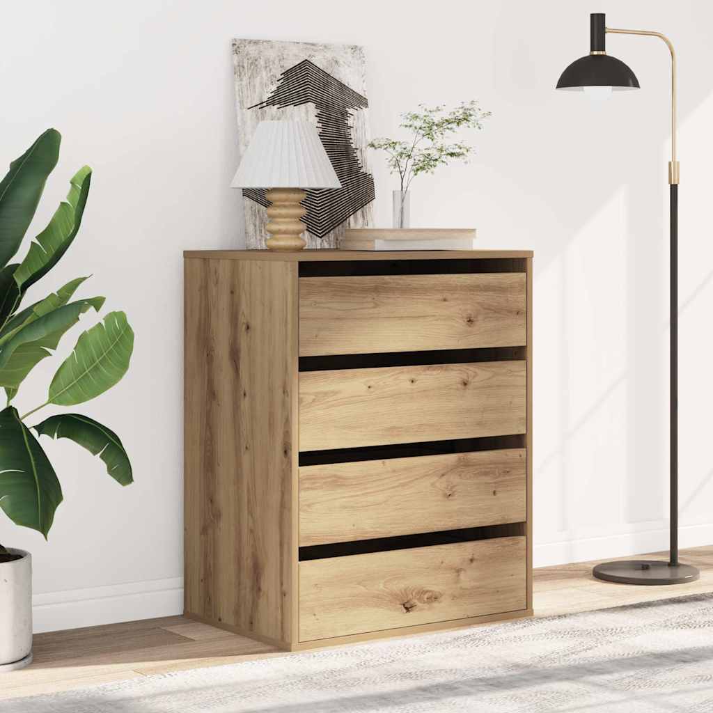 Kutna komoda s ladicama boja artisian hrast 60x41x76 cm drveni