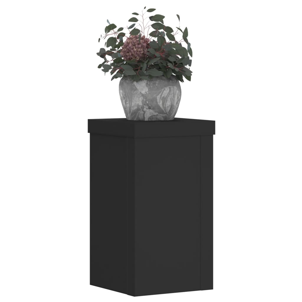 Stalci za biljke 2 kom crni 10x10x18 cm konstruirano drvo