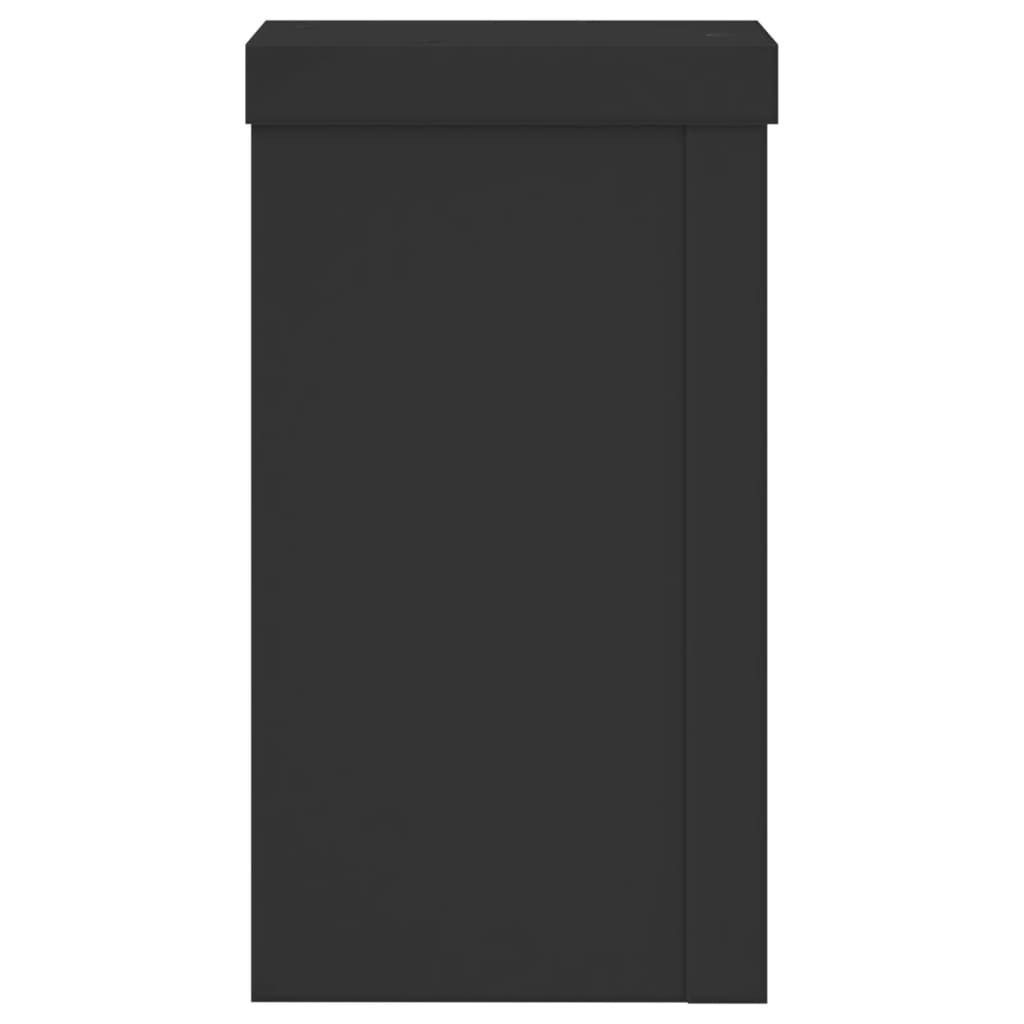 Stalci za biljke 2 kom crni 10x10x18 cm konstruirano drvo