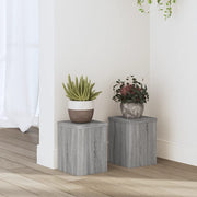 Stalci za biljke 2 kom boja hrasta 15x15x20cm konstruirano drvo