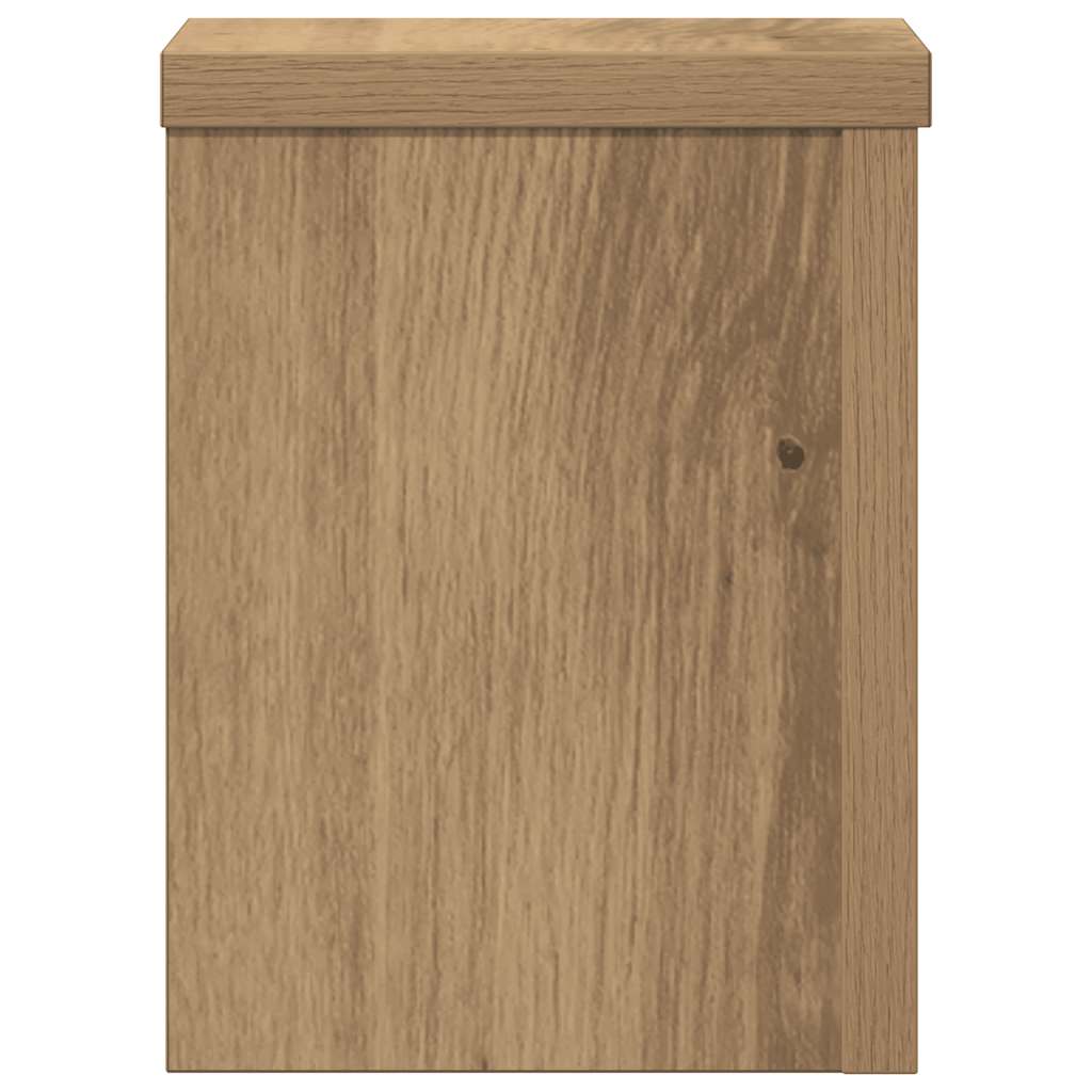 Stalci za biljke 2 kom boja hrasta 15x15x20 cm drveni