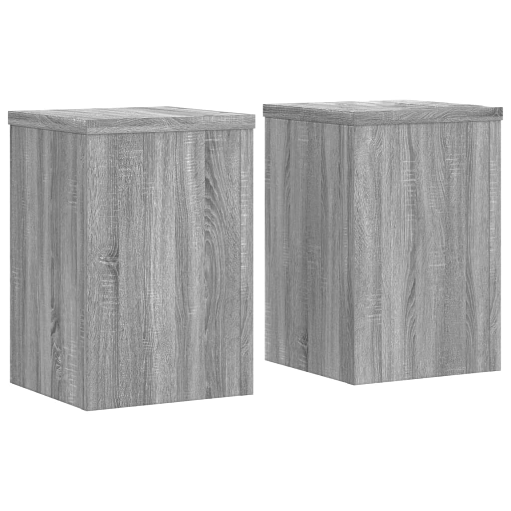 Stalci za biljke 2 kom boja hrasta 25x25x35cm konstruirano drvo