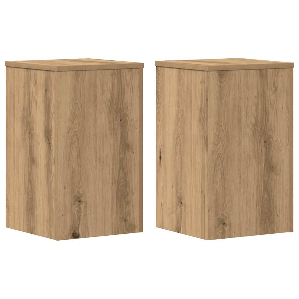 Stalci za biljke 2 kom boja artisian hrasta 30x30x50 cm drveni