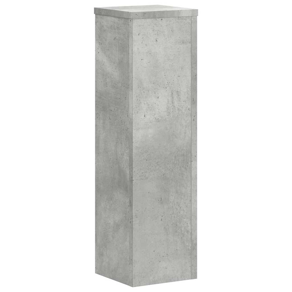 Stalci za biljke 2 kom siva boja betona 17 x 17 x 60 cm drveni