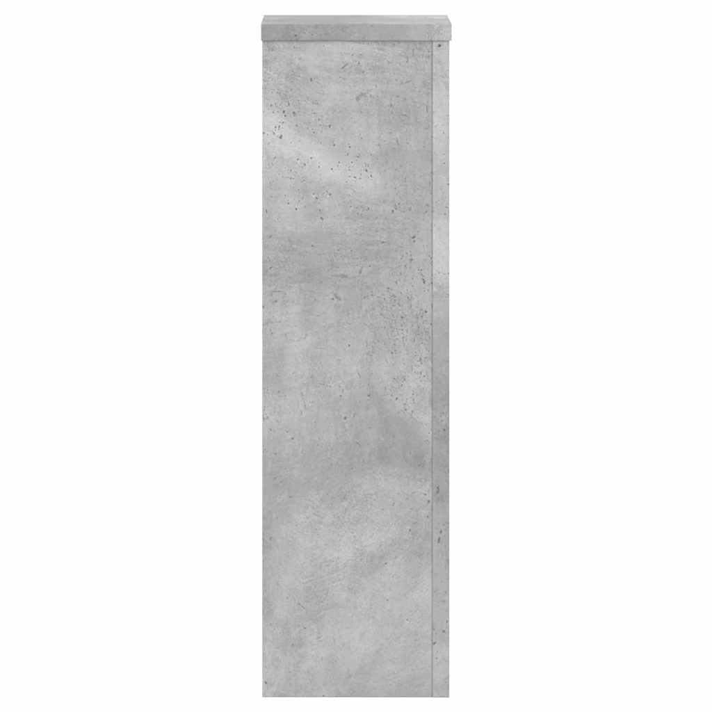 Stalci za biljke 2 kom siva boja betona 17 x 17 x 60 cm drveni
