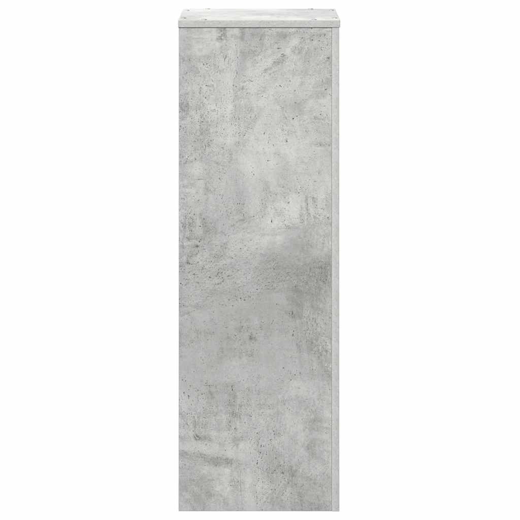 Stalak za biljke boja betona 33 x 33 x 100 cm konstruirano drvo