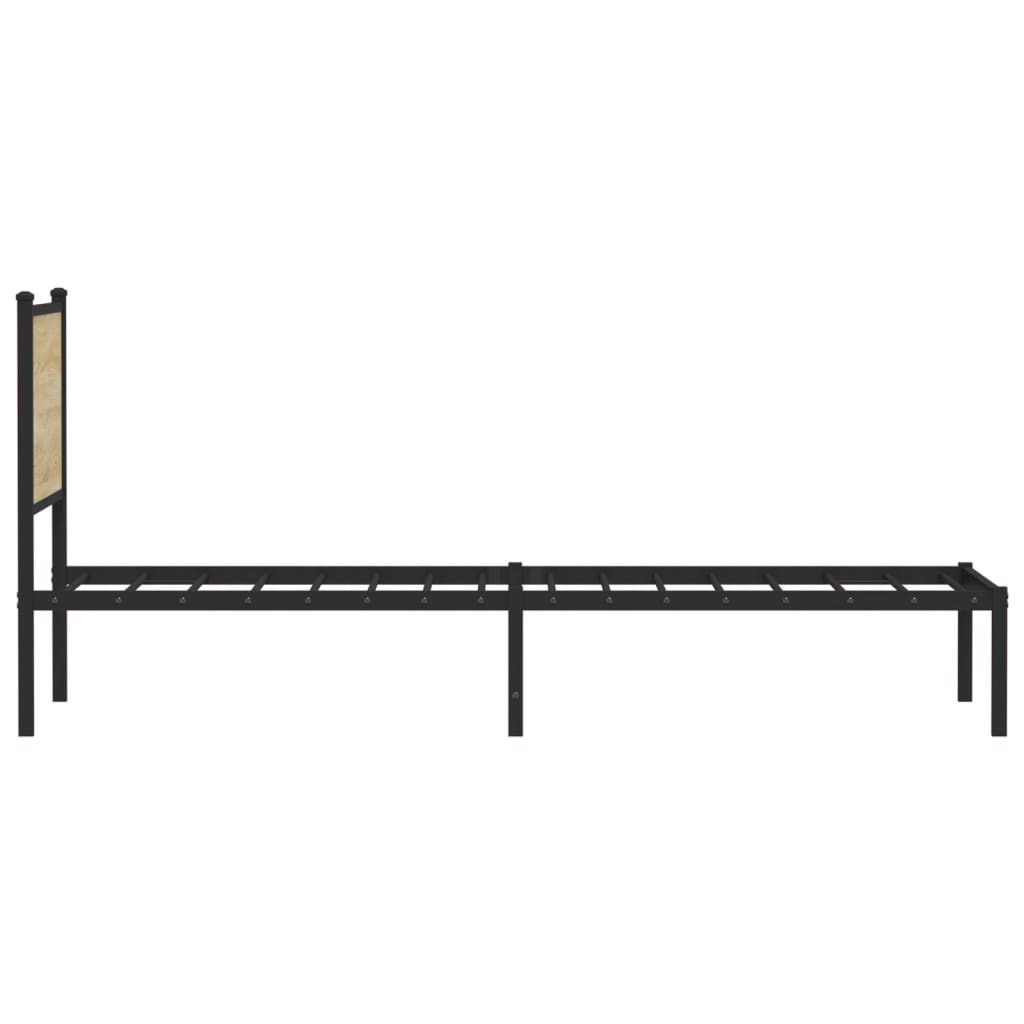Metalni okvir kreveta bez madraca boja hrasta sonome 80x200 cm
