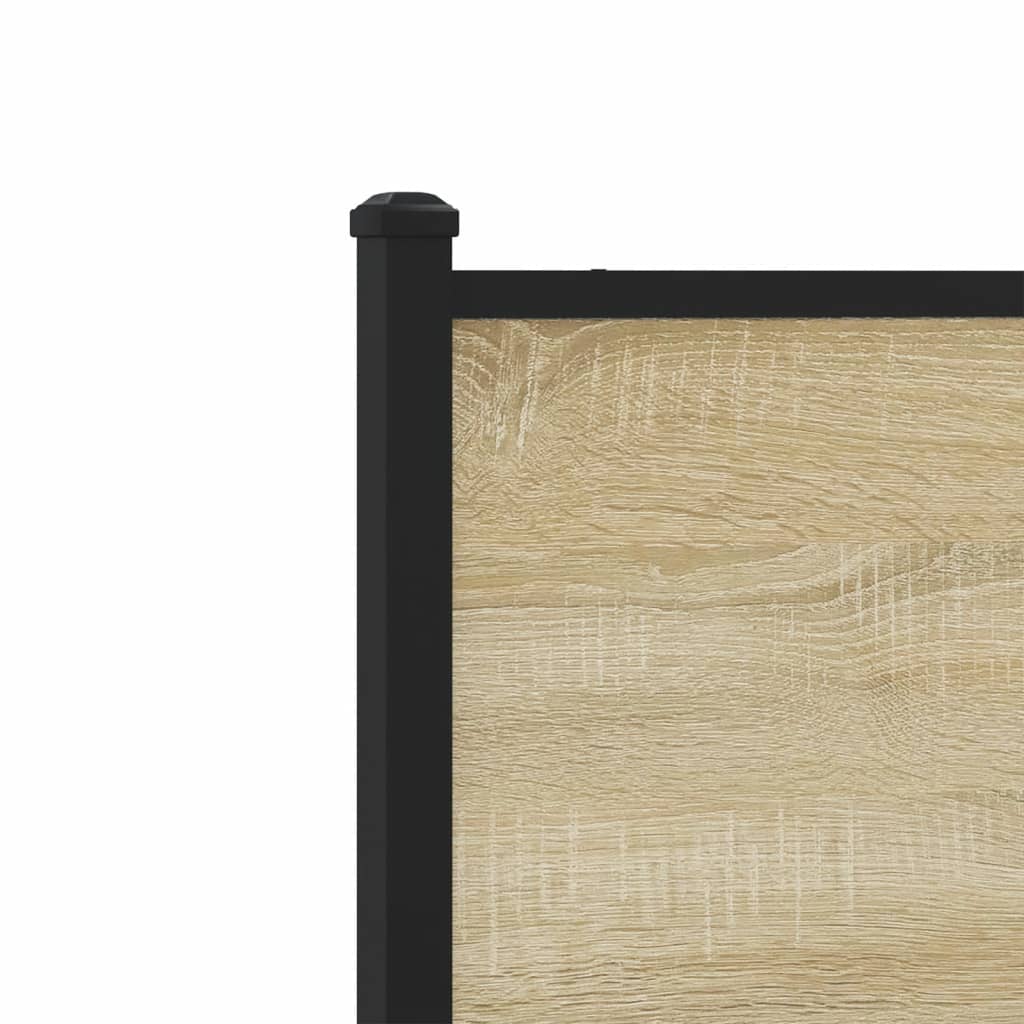 Metalni okvir kreveta bez madraca boja hrasta sonome 90x200 cm