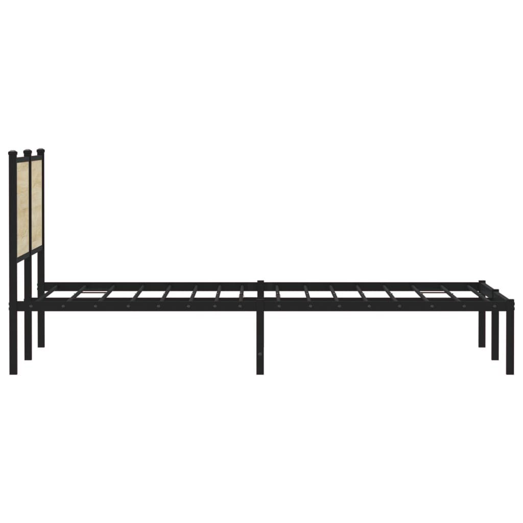 Metalni okvir kreveta bez madraca boja hrasta sonome 150x200 cm