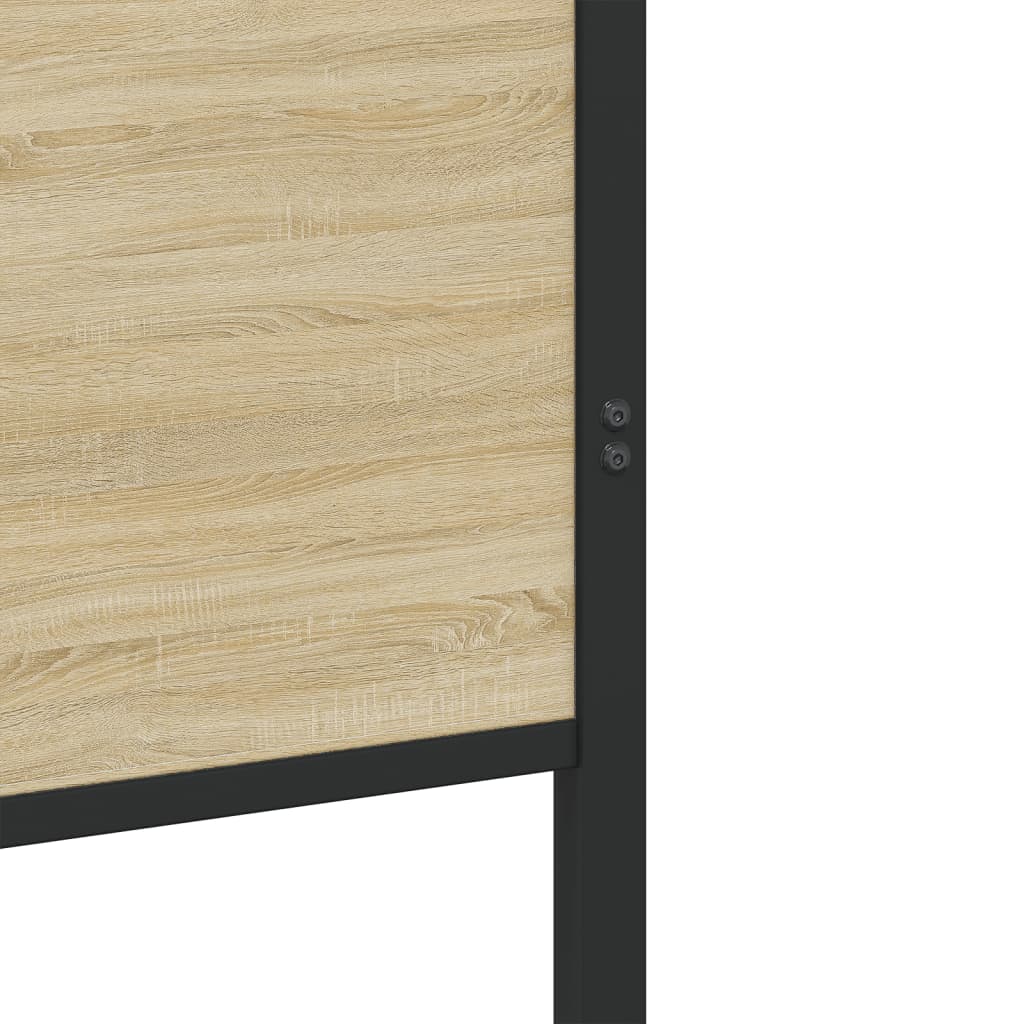 Metalni okvir kreveta bez madraca boja hrasta sonome 90x200 cm
