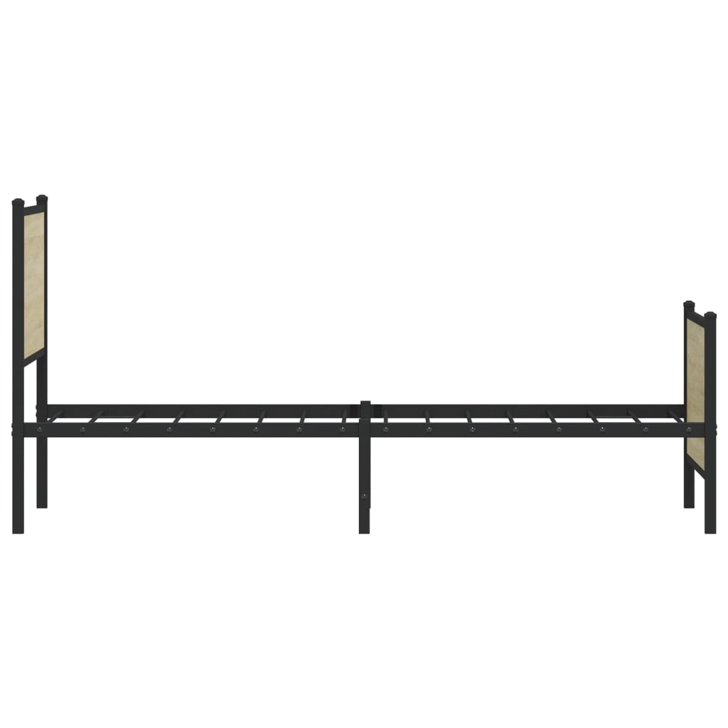 Metalni okvir kreveta bez madraca boja hrasta sonome 120x190 cm