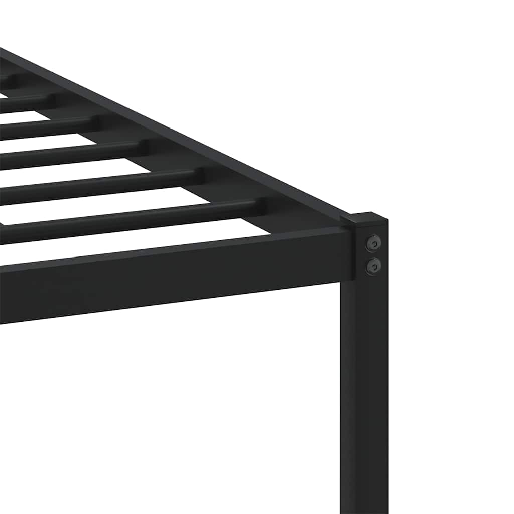 Metalni okvir kreveta bez madraca smeđa boja hrasta 137x190 cm
