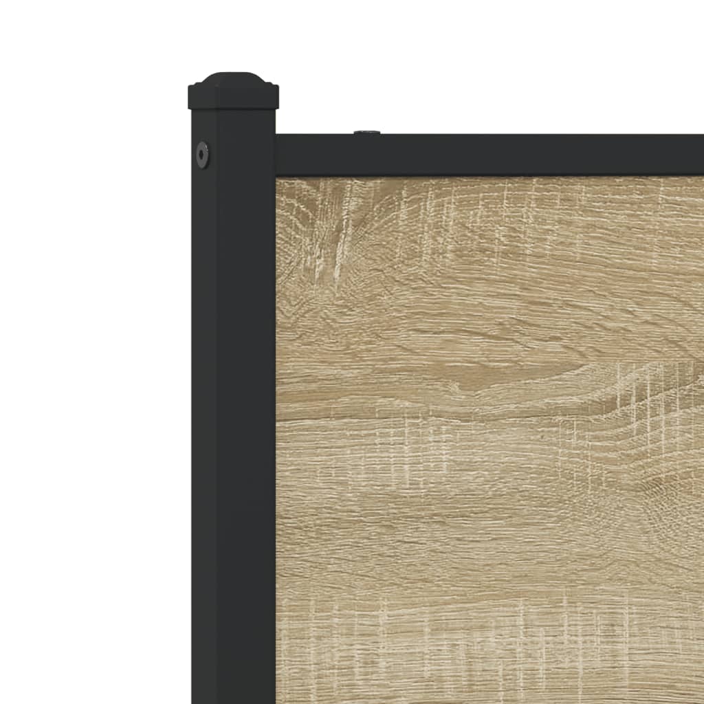Metalni okvir kreveta bez madraca boja hrasta sonome 80x200 cm