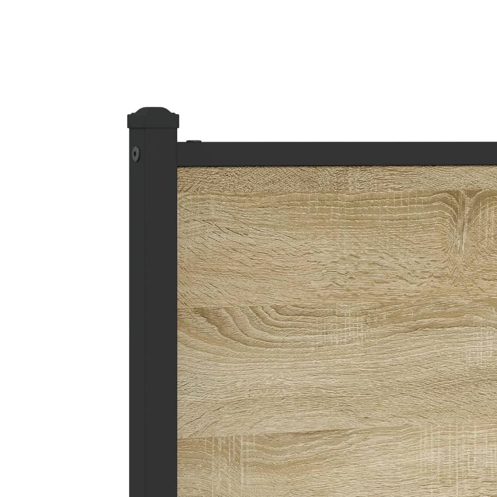 Metalni okvir kreveta bez madraca boja hrasta sonome 75x190 cm