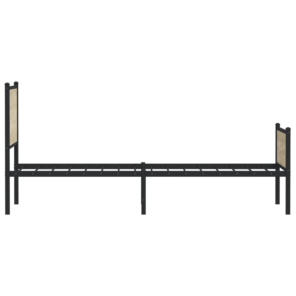 Metalni okvir kreveta bez madraca boja hrasta sonome 90x190 cm